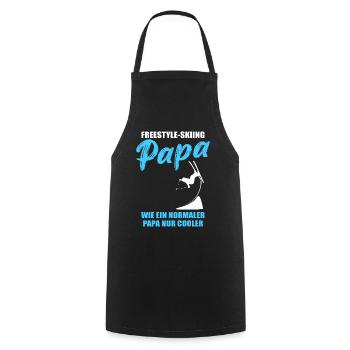 Freestyle Papa - Tablier de cuisine - noir - Devant - AI Model Male 185 dark (185cm)