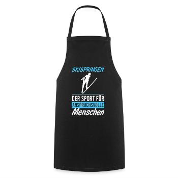 Leap for connoisseurs - Cooking Apron - black - Front - AI Model Male 185 dark (185cm)