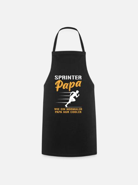 Cool Sprinter Papa Überholspur - Kochschürze - Schwarz