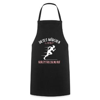 Sprint Love – Pour les filles rapides - Tablier de cuisine - noir - Devant - AI Model Male 185 dark (185cm)