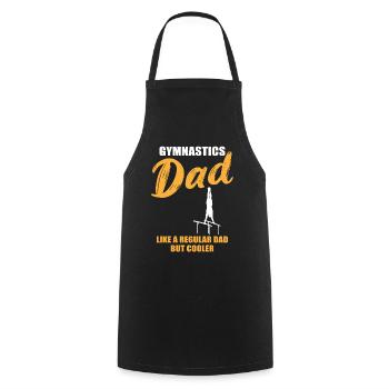 Gymnastics Dad – Mehr als cool - Kochschürze - Schwarz - Vorne - AI Model Male 185 dark (185cm)