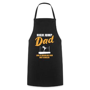 High Jump Dad – More Than Just Dad - Cooking Apron - black - Front - AI Model Male 185 dark (185cm)