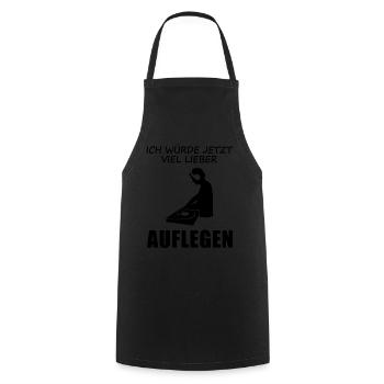 I'd rather DJ than anything else as a gift - Cooking Apron - black - Front - AI Model Male 185 dark (185cm)