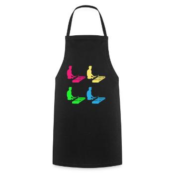 Colorful Rhythms Xylophone Virtuoso Gift - Cooking Apron - black - Front - AI Model Male 185 dark (185cm)