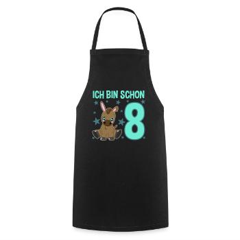 Eight Years of Celebration Donkeys: Jubilation & Fun - Cooking Apron - black - Front - AI Model Male 185 dark (185cm)