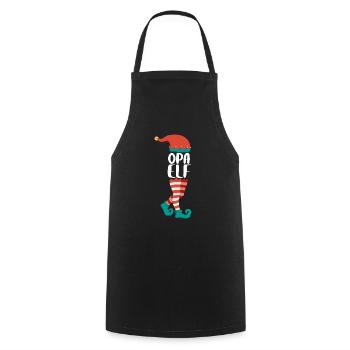 Weihnachts Elf Partnerlook Design Xmas Elfen - Kochschürze - Schwarz - Vorne - AI Model Male 185 dark (185cm)