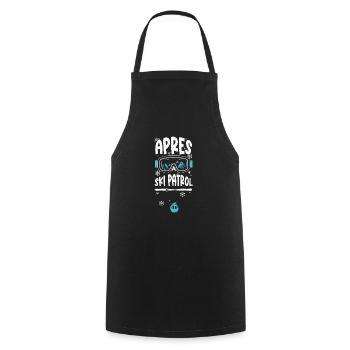 Apres Ski Patrol - Apres Ski - Kochschürze - Schwarz - Vorne - AI Model Male 185 dark (185cm)