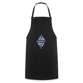 Charly - Cooking Apron - black - Front - AI Model Male 185 dark (185cm)