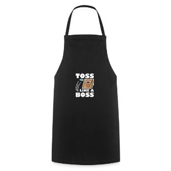 Cornhole Toss Bean Spiel Geschenk - Kochschürze - Schwarz - Vorne - AI Model Male 185 dark (185cm)