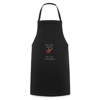 Tier Schwedischer Elch Geschenk Schweden - Kochschürze - Schwarz - Vorne - AI Model Male 185 dark (185cm)
