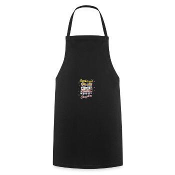 Buchliebhaber Sommergeschenk Sonnengeküsste Kapitel Bücherwurm - Kochschürze - Schwarz - Vorne - AI Model Male 185 dark (185cm)