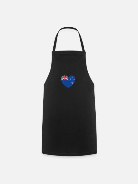 New Zealand - Cooking Apron - black
