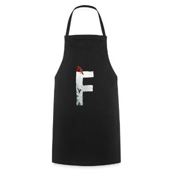 F – caractère décoratif – hiver - Tablier de cuisine - noir - Devant - AI Model Male 185 dark (185cm)