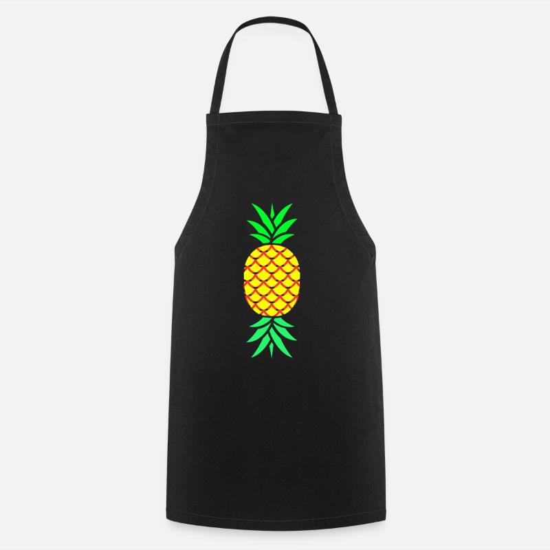 Ananas Pineapple - Kochschürze - Schwarz