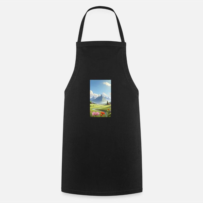 Landscape - Cooking Apron - black