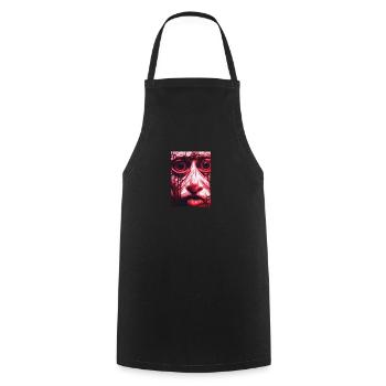Artwork Horror Eyes - Cooking Apron - black - Front - AI Model Male 185 dark (185cm)