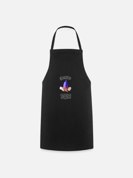 Je m'en Fish - Tablier de cuisine - noir