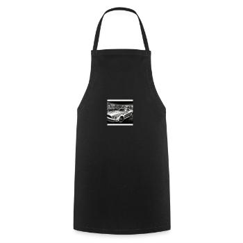 Auto Car USA Paint - Cooking Apron - black - Front - AI Model Male 185 dark (185cm)