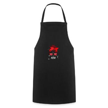 Aceh - Cooking Apron - black - Front - AI Model Male 185 dark (185cm)