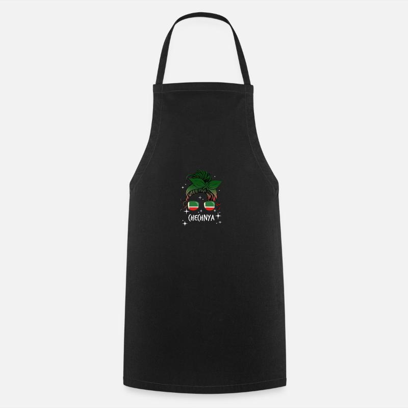 Tchétchénie - Tablier de cuisine - noir