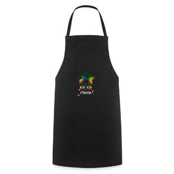 Éthiopie - Tablier de cuisine - noir - Devant - AI Model Male 185 dark (185cm)
