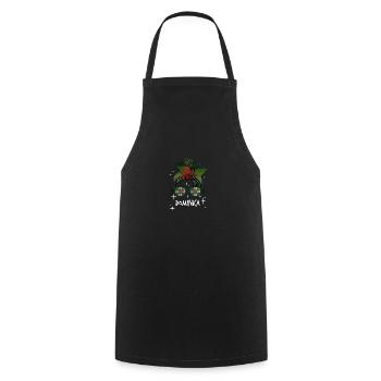 Dominica - Cooking Apron - black - Front - AI Model Male 185 dark (185cm)