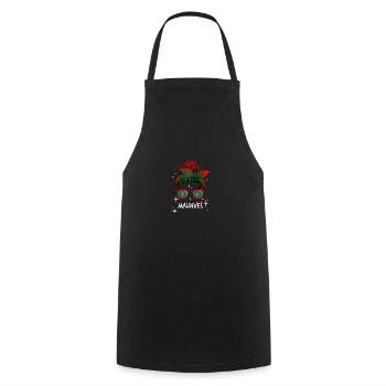Maldives - Cooking Apron - black - Front - AI Model Male 185 dark (185cm)