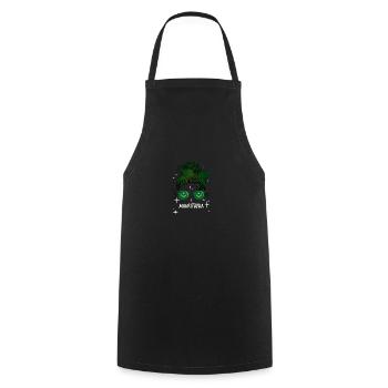 Mauritania - Cooking Apron - black - Front - AI Model Male 185 dark (185cm)