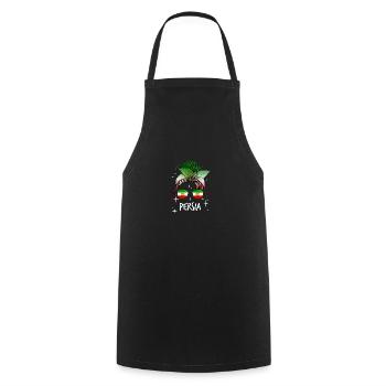 Persia - Cooking Apron - black - Front - AI Model Male 185 dark (185cm)