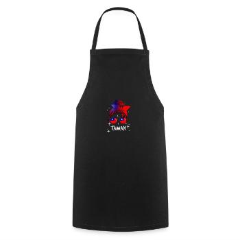 Taiwan - Cooking Apron - black - Front - AI Model Male 185 dark (185cm)