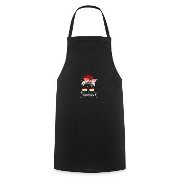 Tadjikistan - Tablier de cuisine - noir - Devant - AI Model Male 185 dark (185cm)