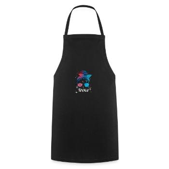 Tuvalu - Tablier de cuisine - noir - Devant - AI Model Male 185 dark (185cm)