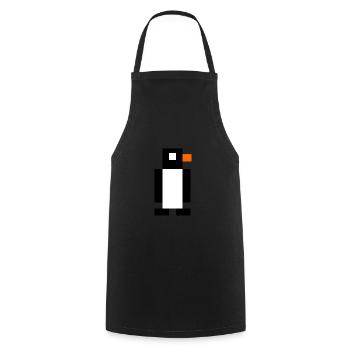 Pixel penguin - Cooking Apron - black - Front - AI Model Male 185 dark (185cm)