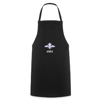 Purple Pastel Bee Elated Bee Be Elated - Cooking Apron - black - Front - AI Model Male 185 dark (185cm)