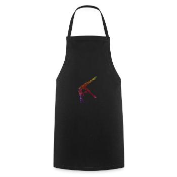 Gymnastic - Premium Design - Cooking Apron - black - Front - AI Model Male 185 dark (185cm)