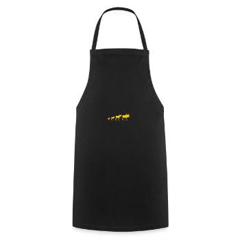 Moose - Cooking Apron - black - Front - AI Model Male 185 dark (185cm)