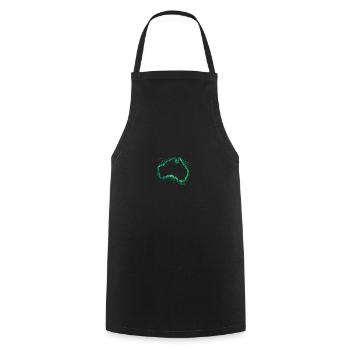 Australia - Cooking Apron - black - Front - AI Model Male 185 dark (185cm)