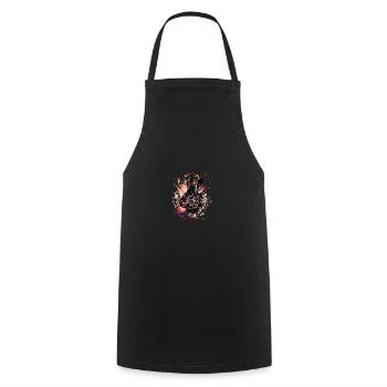 Hare - Cooking Apron - black - Front - AI Model Male 185 dark (185cm)