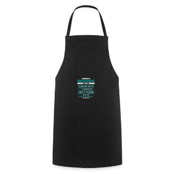 Glossary of Engineering Terms Funny Engineer - Cooking Apron - black - Front - AI Model Male 185 dark (185cm)