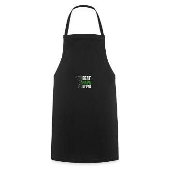 Funny Best Papa By Par Father's Day Funny Golf - Cooking Apron - black - Front - AI Model Male 185 dark (185cm)