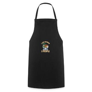 J’aime les ramen et peut-être 3 personnes Noodle Anime - Tablier de cuisine - noir - Devant - AI Model Male 185 dark (185cm)