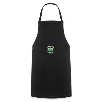 Pickle For Women Girls Pickles Dill Pickle - Cooking Apron - black - Front - AI Model Male 185 dark (185cm)