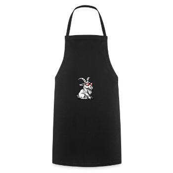 Mountain Goat Cool Animal - Cooking Apron - black - Front - AI Model Male 185 dark (185cm)