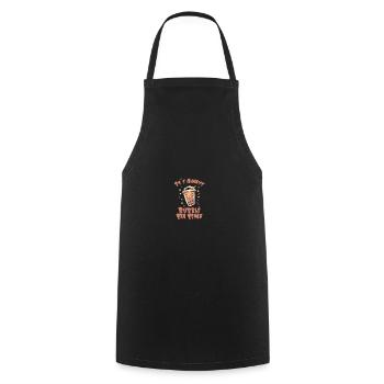 Its Always Bubble Tea Time - Cooking Apron - black - Front - AI Model Male 185 dark (185cm)