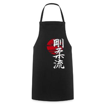 Goju Ryu Karaté Gymnase d’art martial japonais - Tablier de cuisine - noir - Devant - AI Model Male 185 dark (185cm)