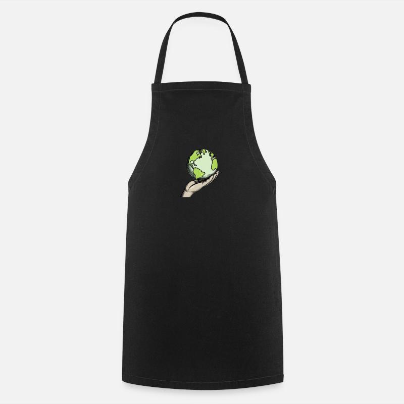 Protect our planet - Cooking Apron - black
