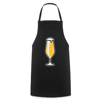 XLustig Fun - Cooking Apron - black - Front - AI Model Male 185 dark (185cm)