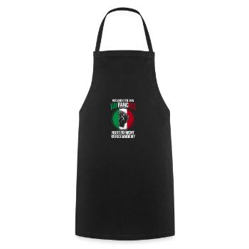 Italien Italiener Vaffanculo - Kochschürze - Schwarz - Vorne - AI Model Male 185 dark (185cm)