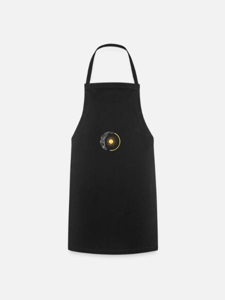 Lune et Soleil - Tablier de cuisine - noir