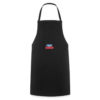 FIGHT CANCER - Cooking Apron - black - Front - AI Model Male 185 dark (185cm)